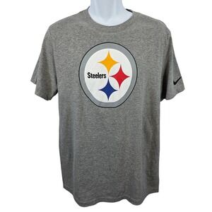 Nike Pittsburgh Steelers Mens Medium Gray T-Shirt NFL Football Tee Shirt /A73